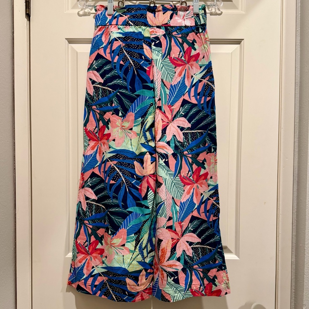 Ann Taylor Loft, Floral Wide-Leg Pants